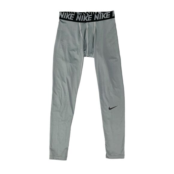 Nike Legging Men S Small Grey Compression Base Layer Gym Training Fitted Stretch - Picture 1 of 13